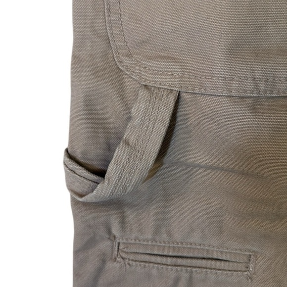 New Sears Craftsmen Duck Dungaree Utility Work Pants Tan Teflon Reinforced 34x33 - Picture 9 of 14